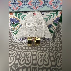 Express Luv AJ Positano hoops gold